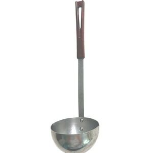 Stanhome Stainless Steel Soup Ladle‎ Silver Brown Vintage  MCM Made in USA
